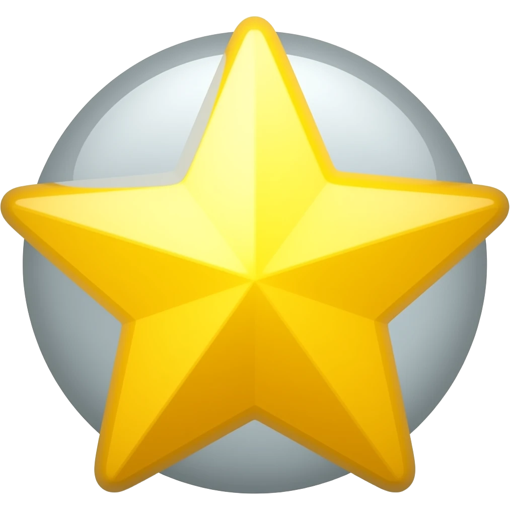 ⭐️ moitié de cette étoile emoji