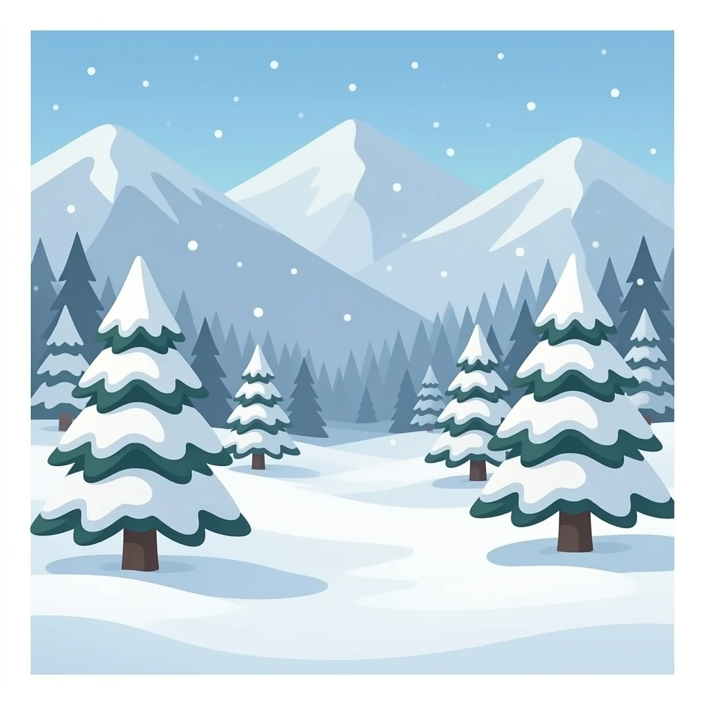 snow fall emoji