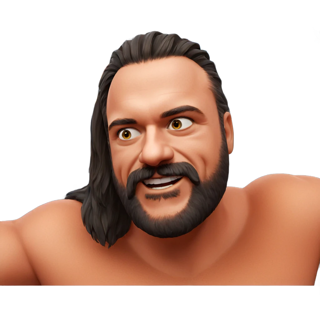 realistic portrait of bearded boy emoji