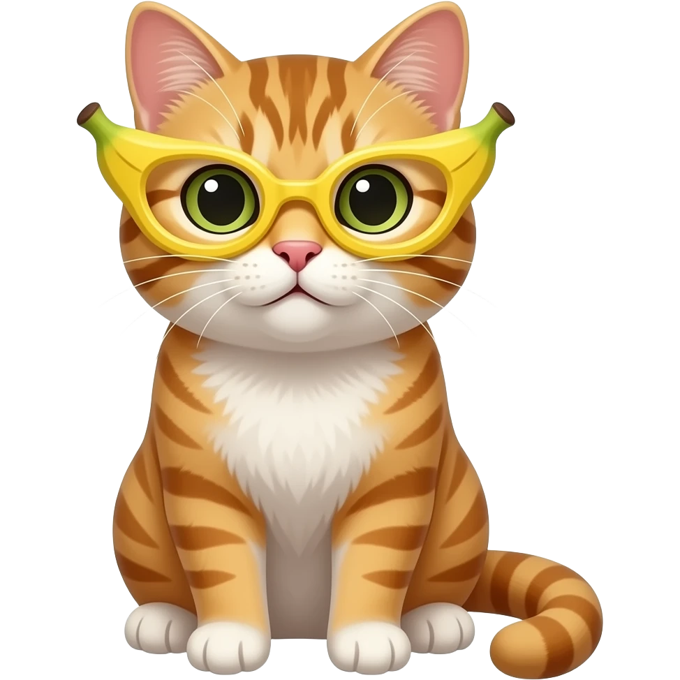 meme cat banana glasess emoji