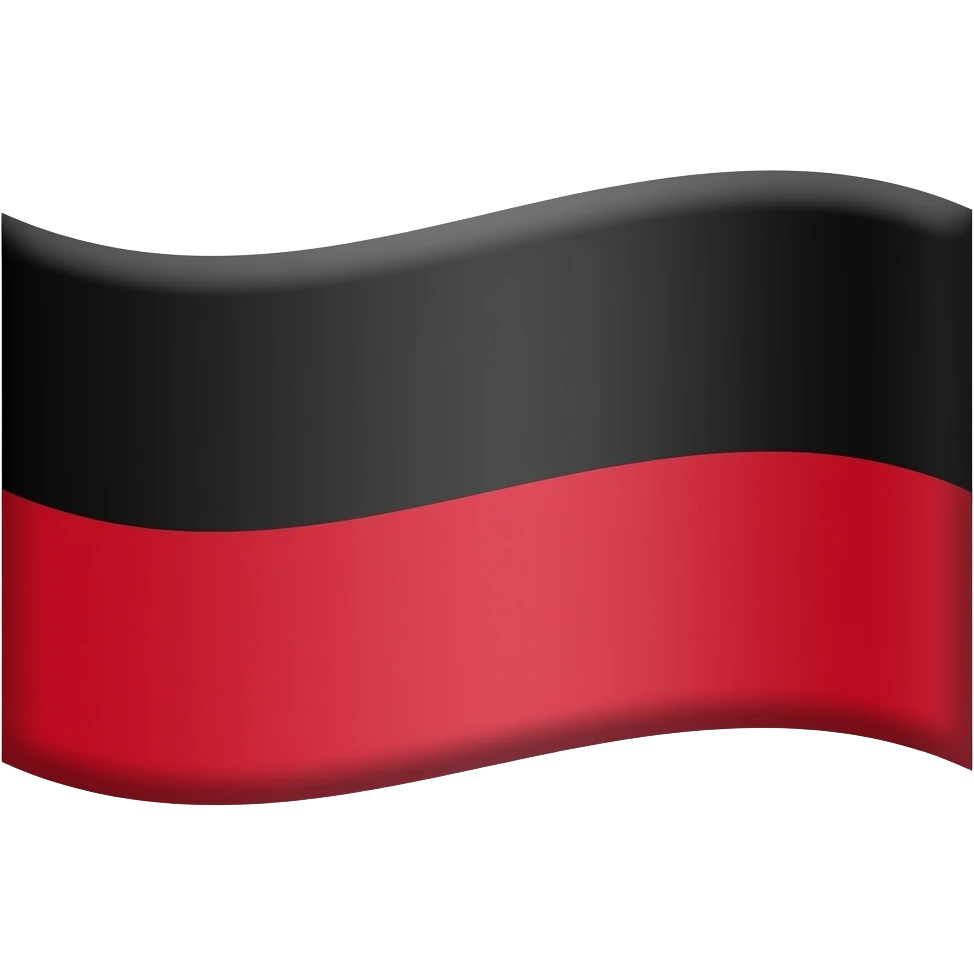 Create a sticker of DMK party flag which has black on top and red on bottom without wordings emoji