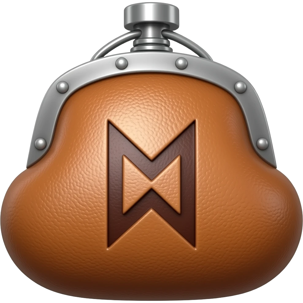 Viking money pouch viking symbol emoji