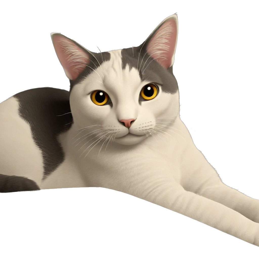 cat admiring blooming flowers emoji