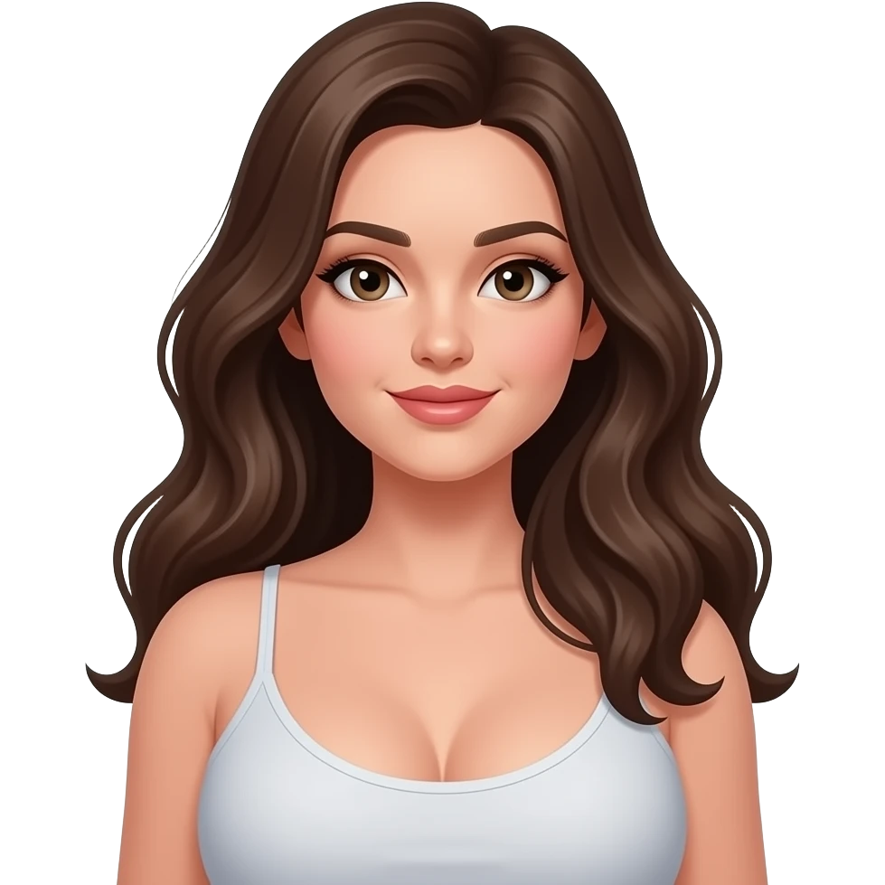 uzun saçlı büyük göğüslü  kadın  emojisi emoji