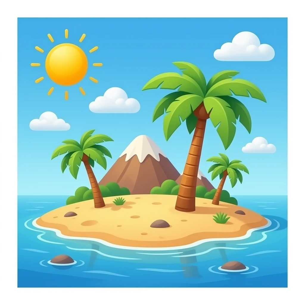 desert island emoji