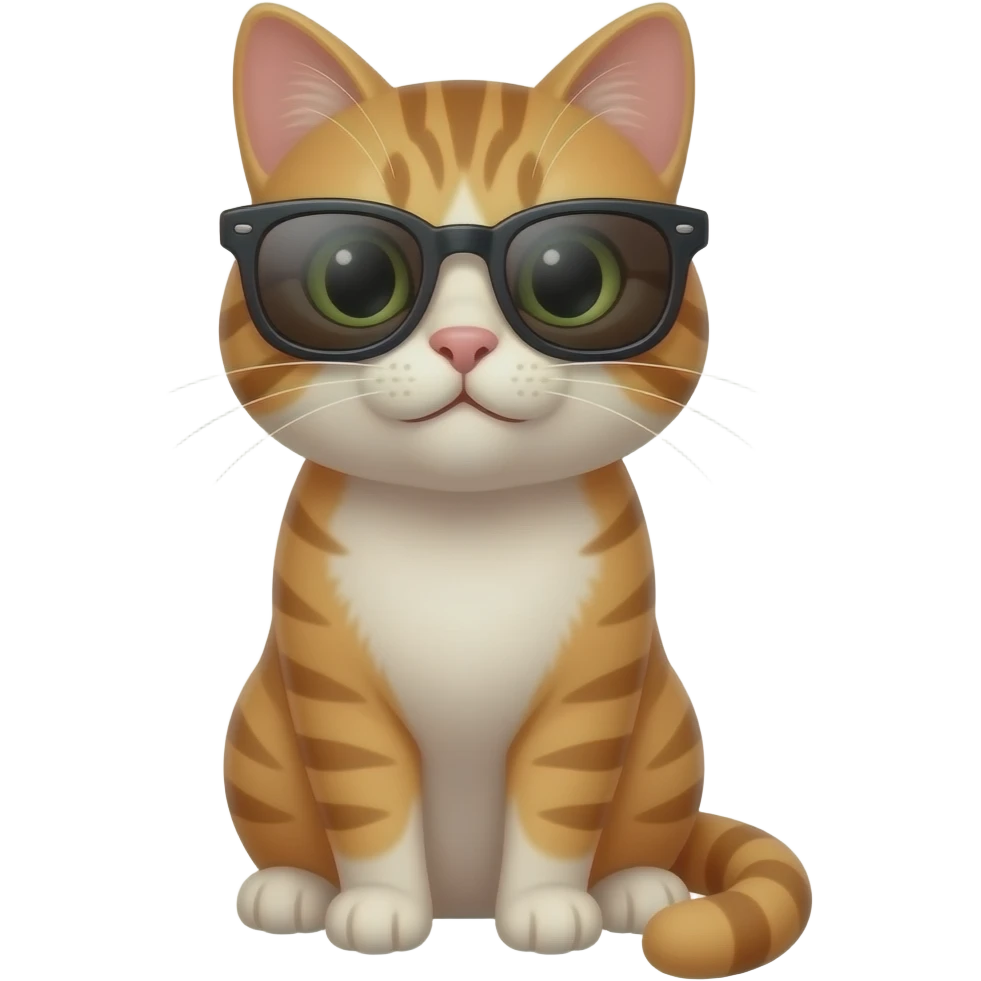 Cat wearing sunglasses emoji