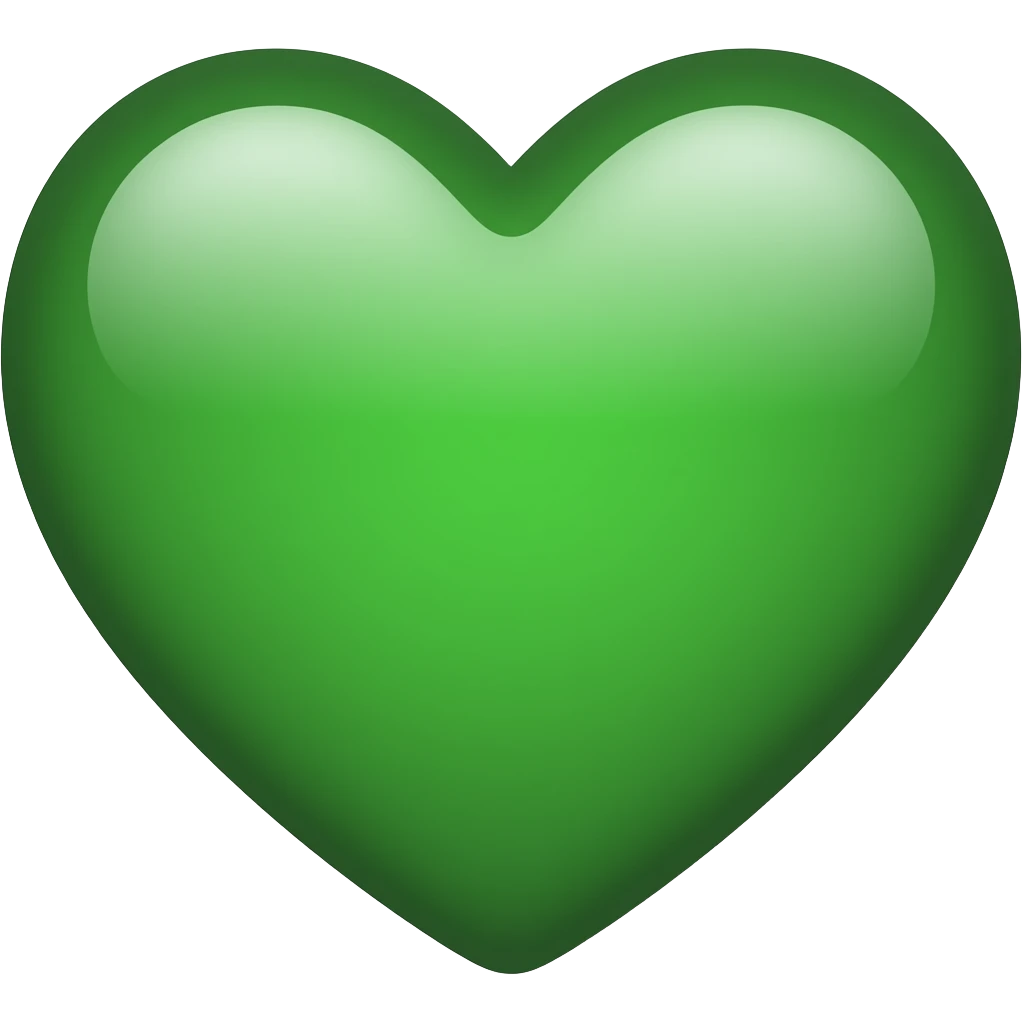 Emerald green 💚 emoji