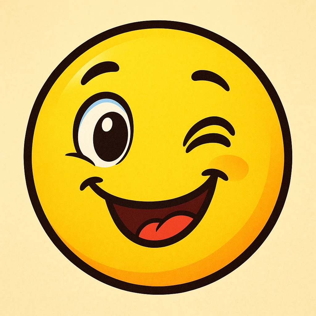 cute winking emoji emoji
