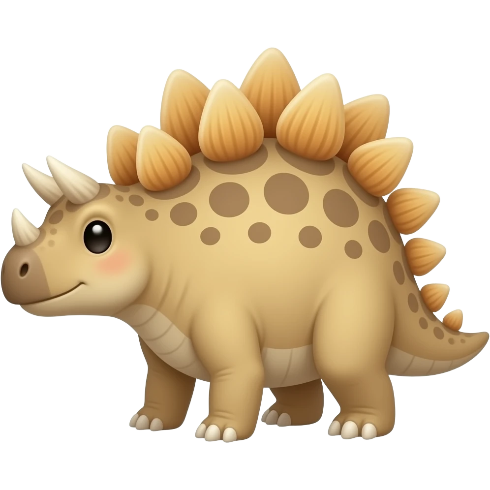 Baby stegosaurus no horns on head emoji