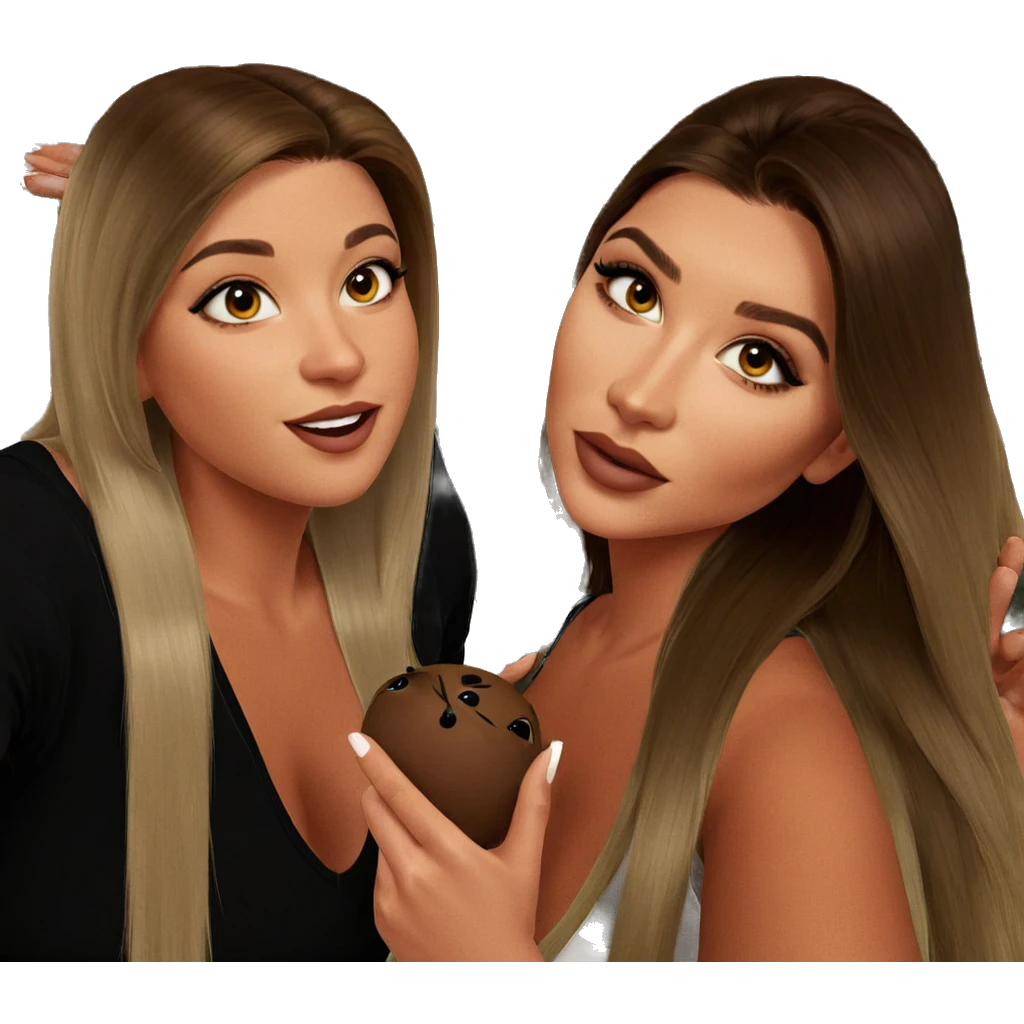 friends with diverse hairstyles emoji