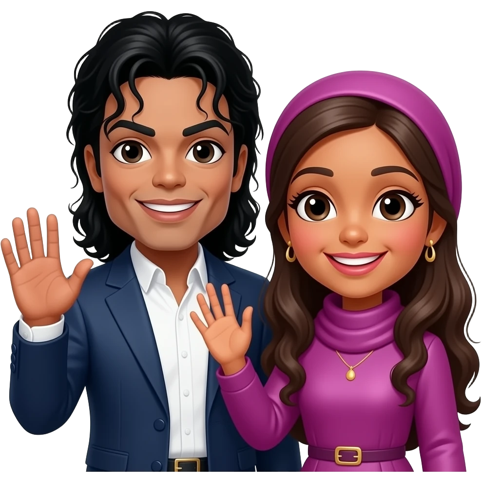 Michael jackson saying hi to najma emoji