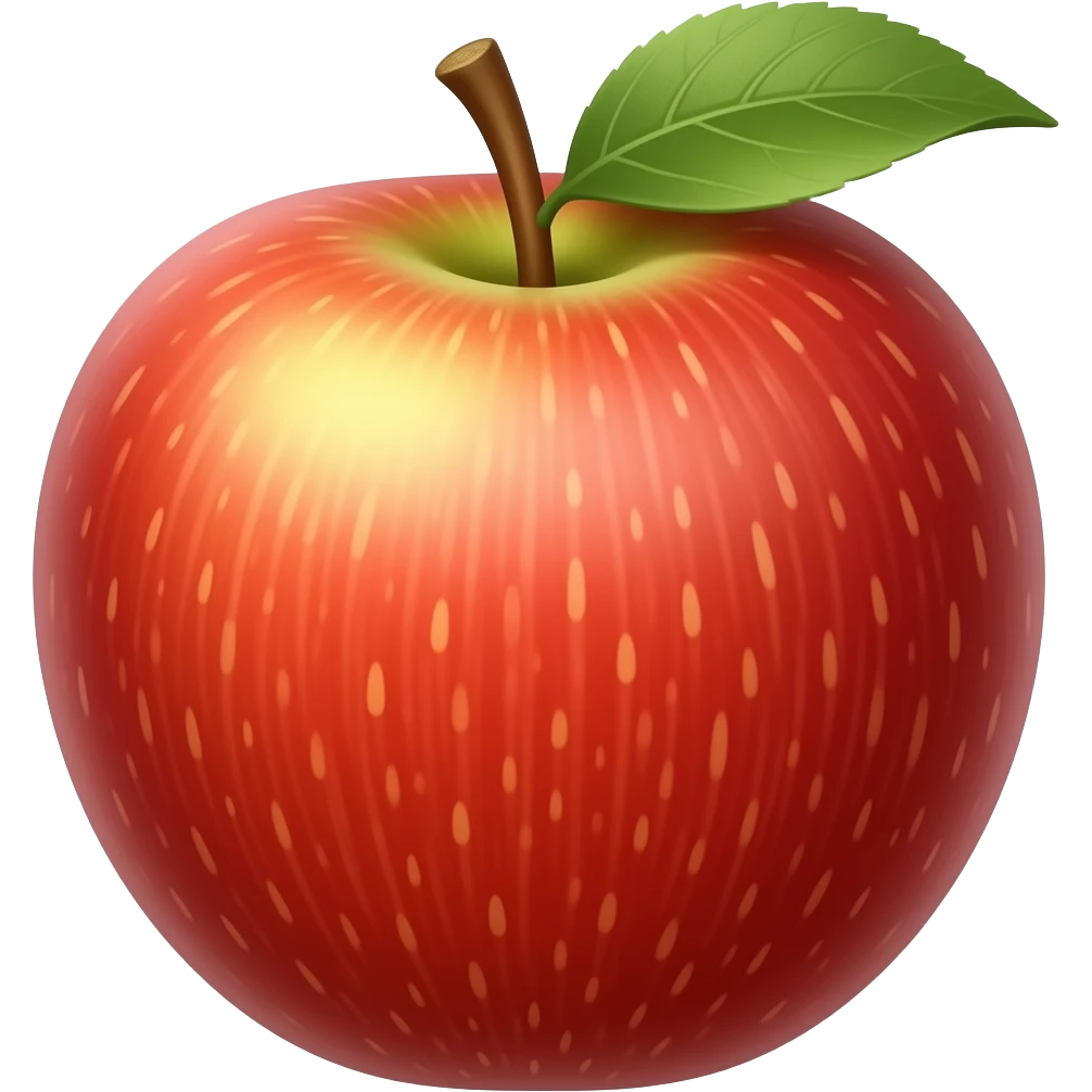 Maçã vermelha estilo emoji emoji