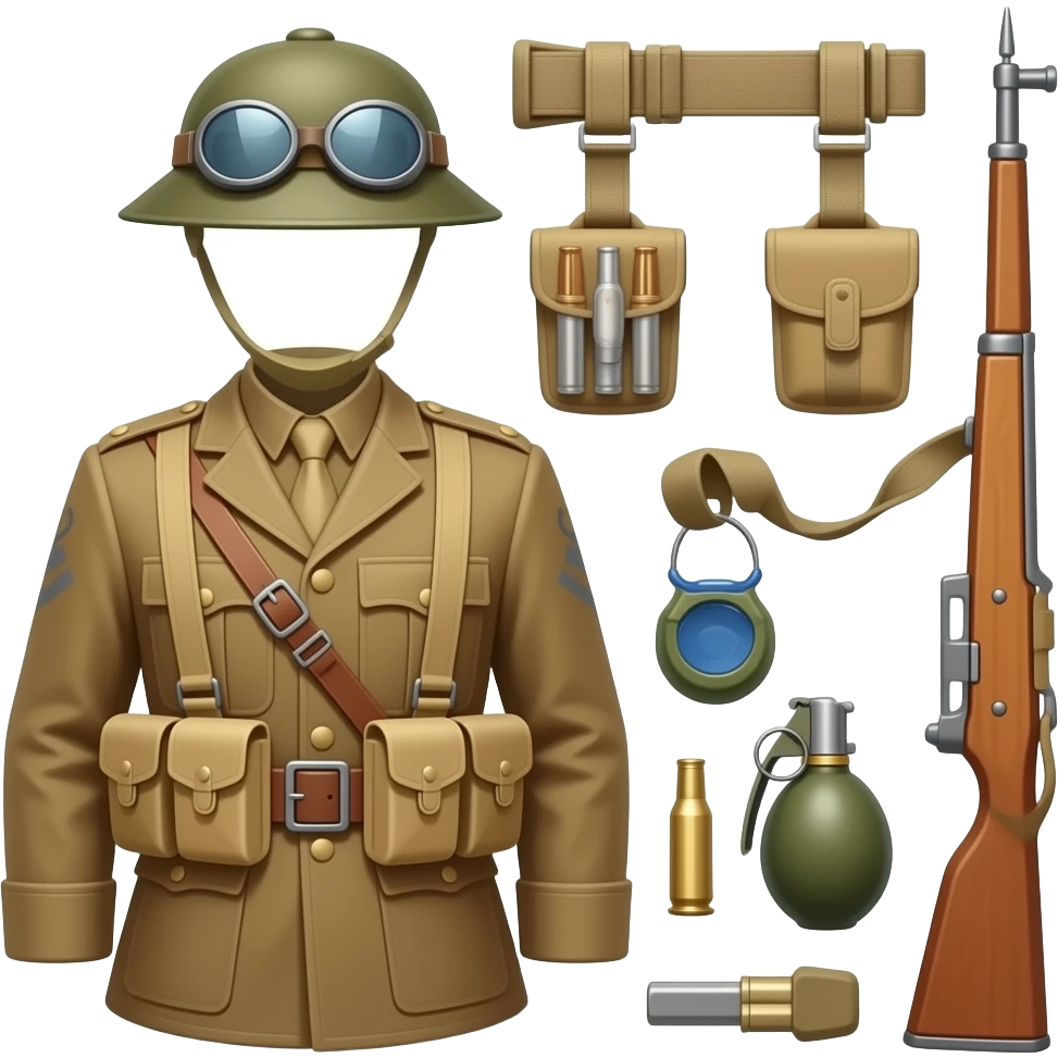 WW1 Soldier Gear emoji