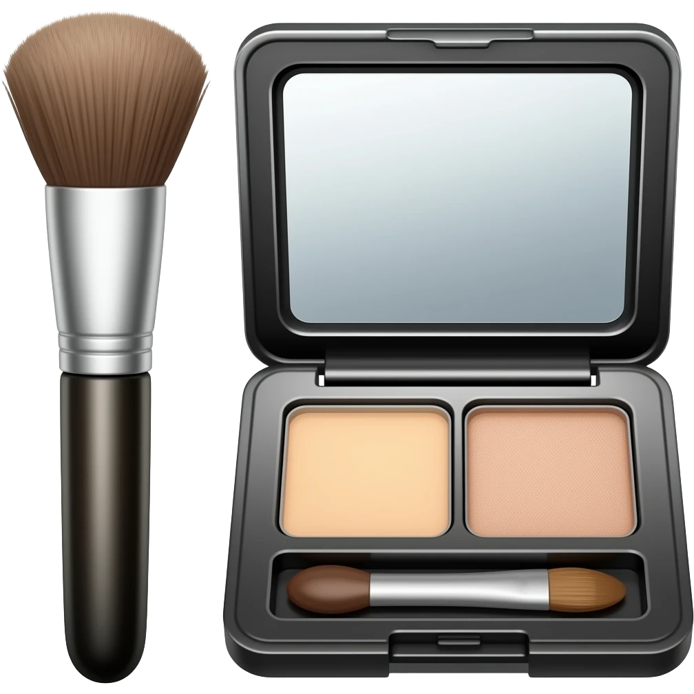 I need a emoji in a 3d style of a sector of the beauty, maybe can be brush and a make up pallete emoji