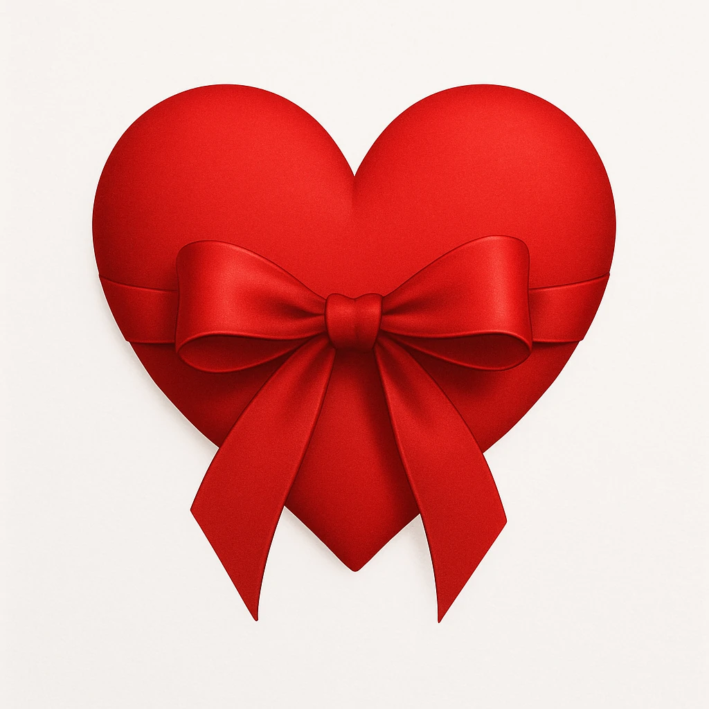heart with a bow emoji