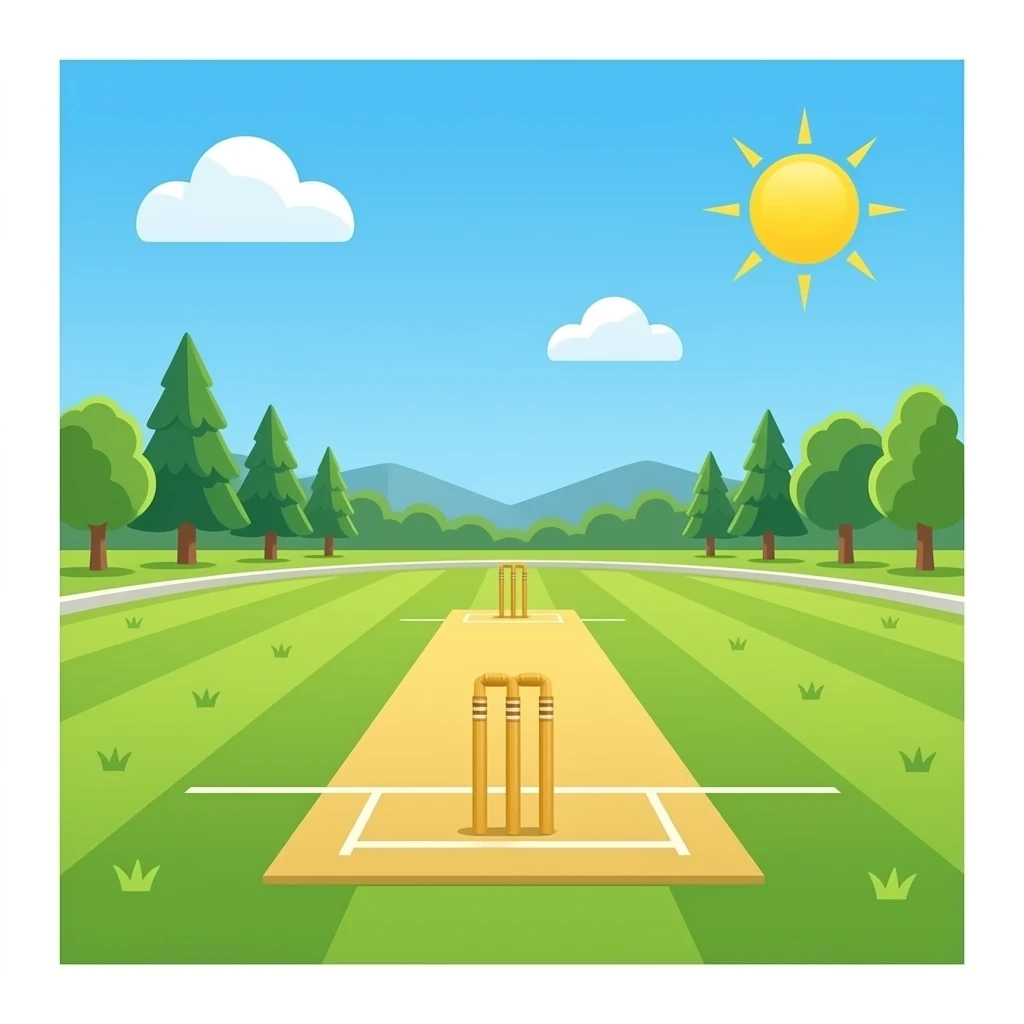 cricket yellow field emoji