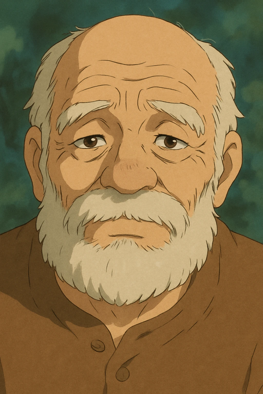 old man closeup face emoji