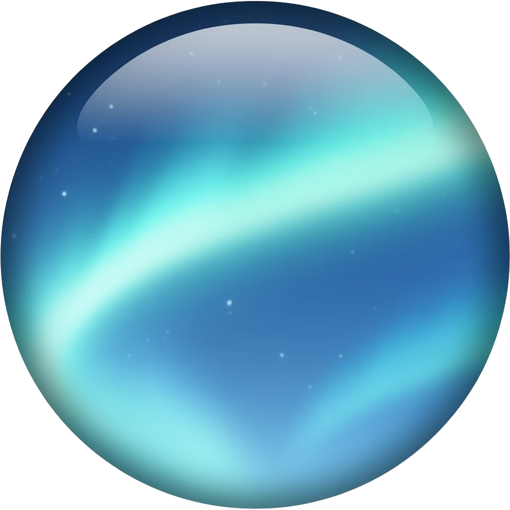 crea un emoji de una aurora boreal emoji