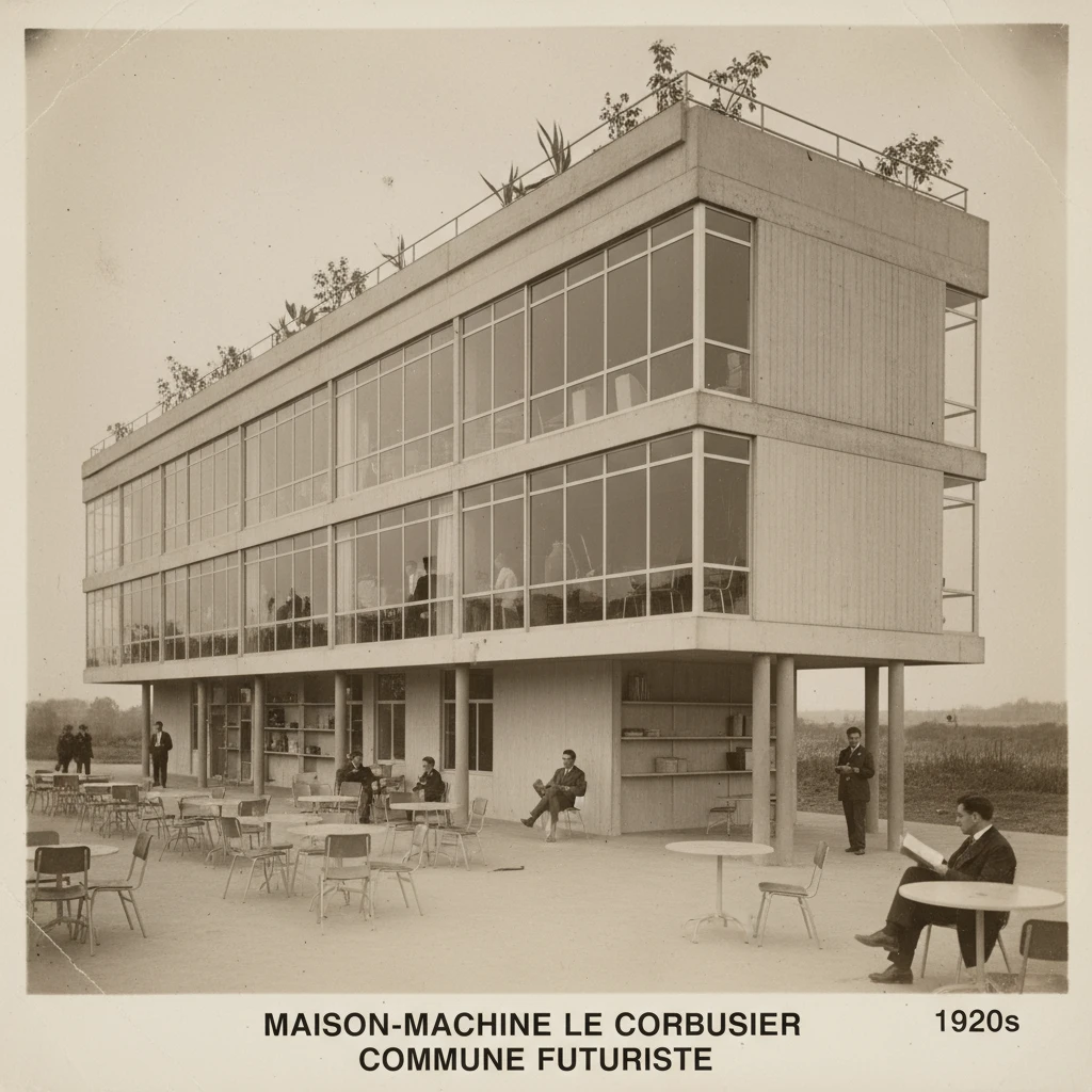 Дом-машина для жилья архитектора Ле Корбюзье. Такая коммуна, футуристичное общежитие

Архивное фото, 1920-е годы

 emoji