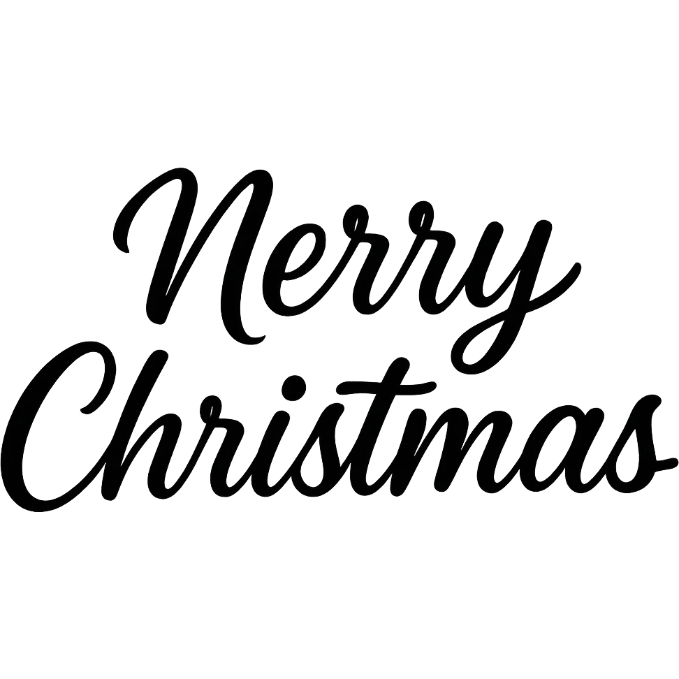 Merry christmas text, remove background, better font emoji