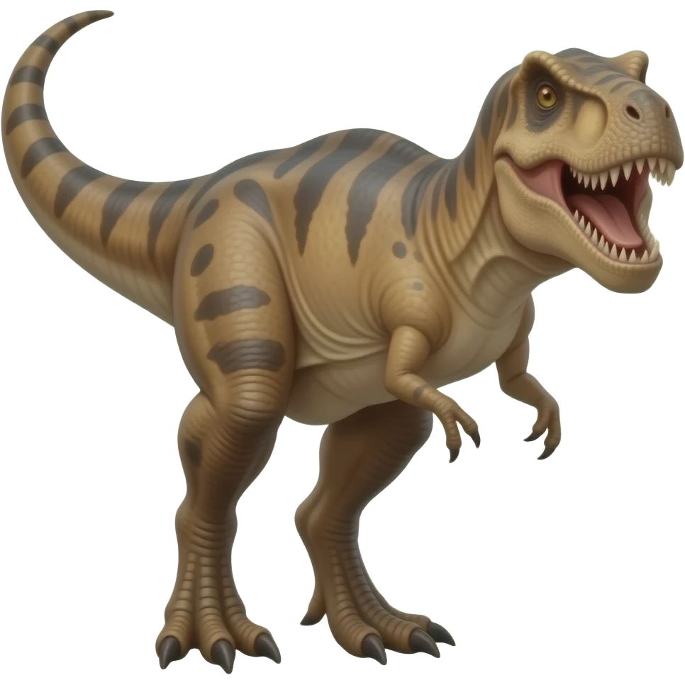 T Rex with a big ass emoji
