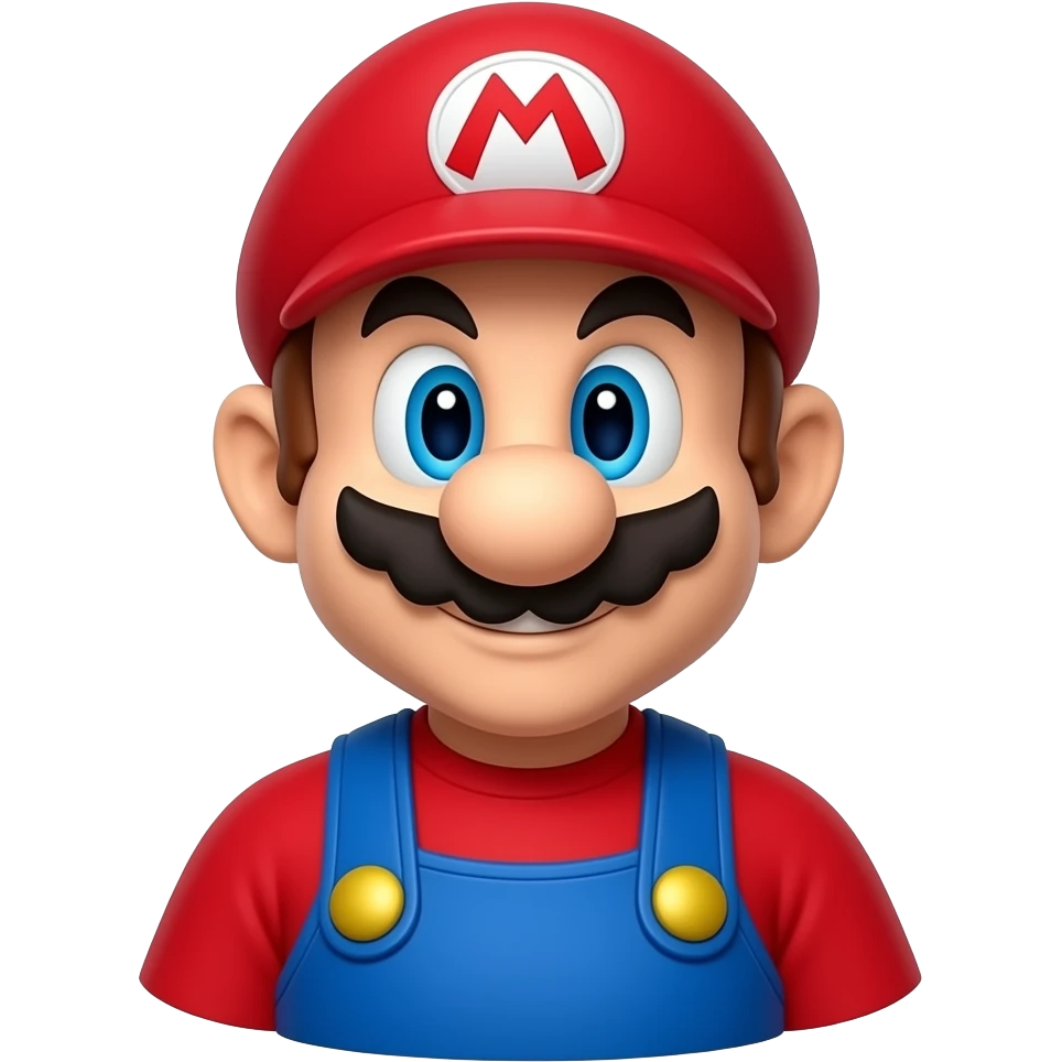 Super Mario shoulder bust emoji