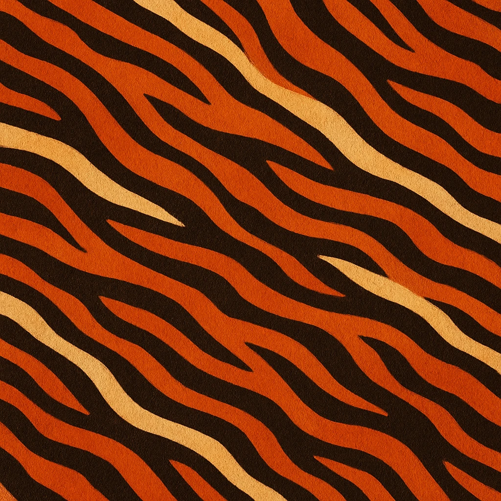 tiger print pattern in autumn colors, orange brown beige palette, abstract seamless texture, bold stylish background emoji