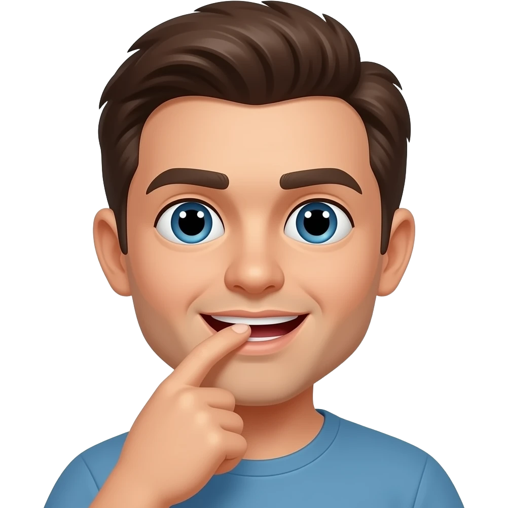 Emoji qui se mord le doigt emoji