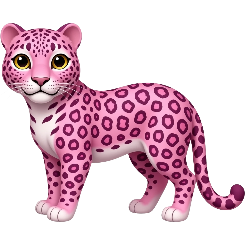 Leopardato rosa emoji