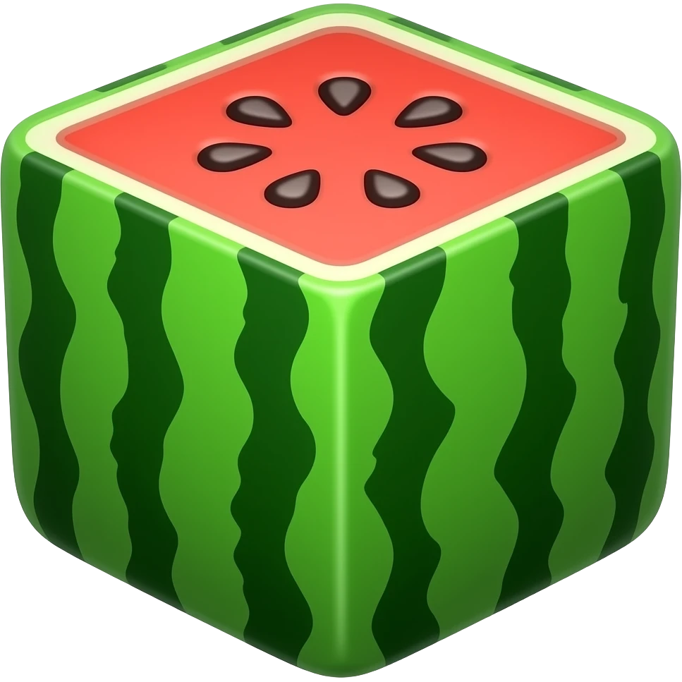 Square Watermelon emoji