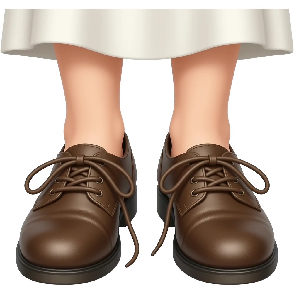 Woman feet poking out of shoes emoji