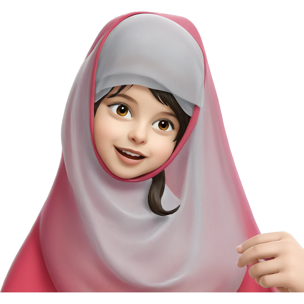 smiling girl in a veil emoji