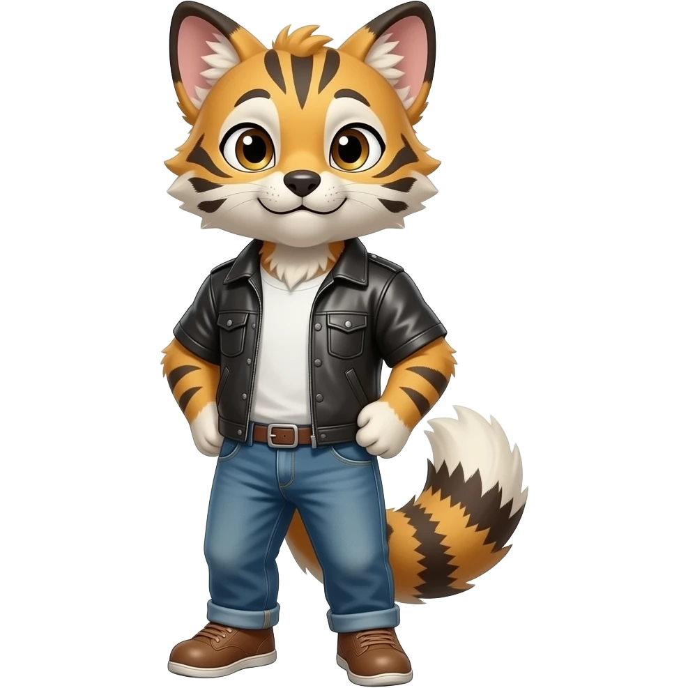 Anthropomorphic sergal emoji