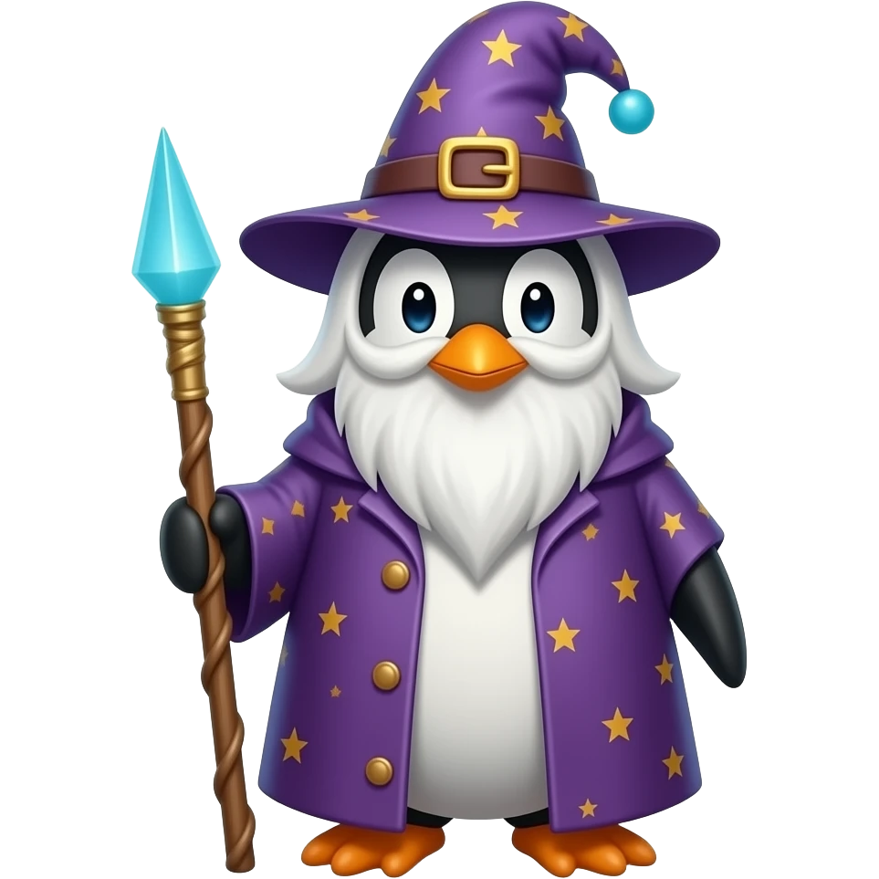 Penguin Wizard emoji