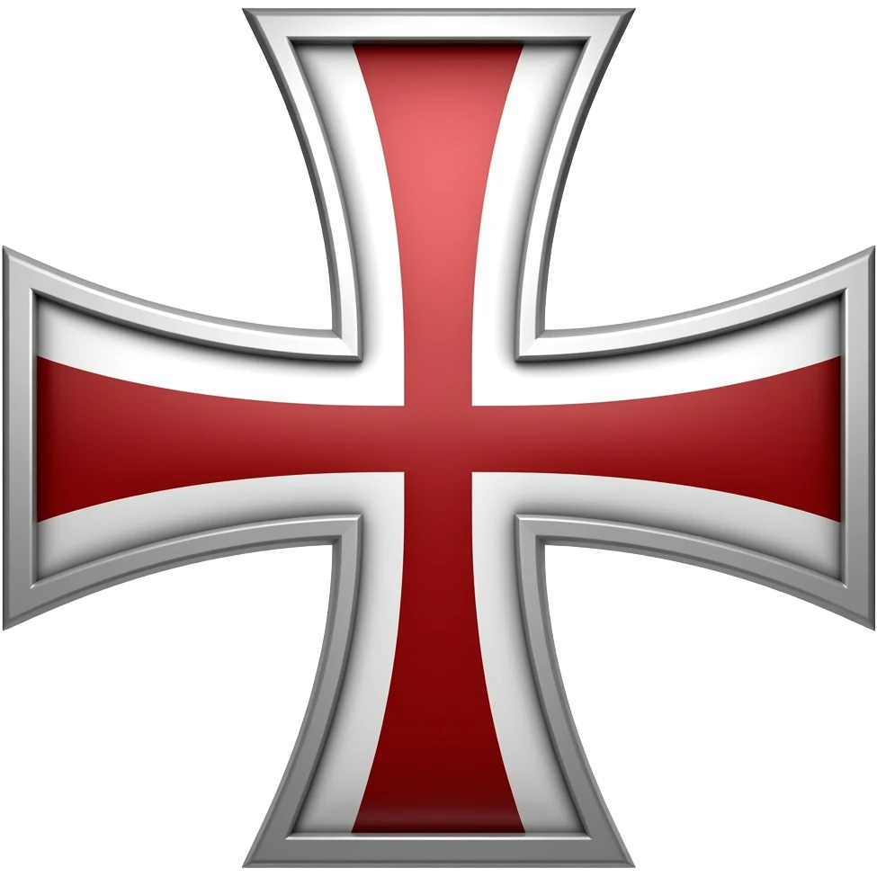 The knights templar cross emoji