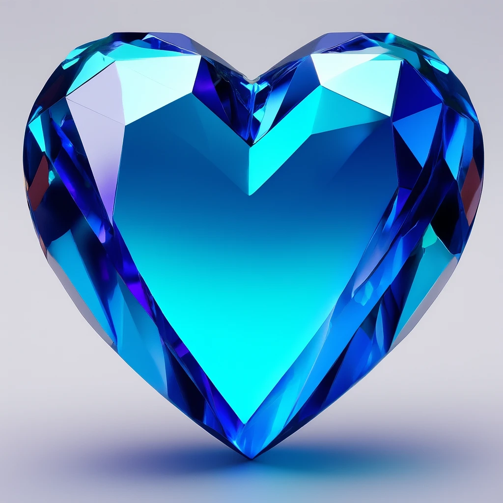 heart with a crystal texture emoji
