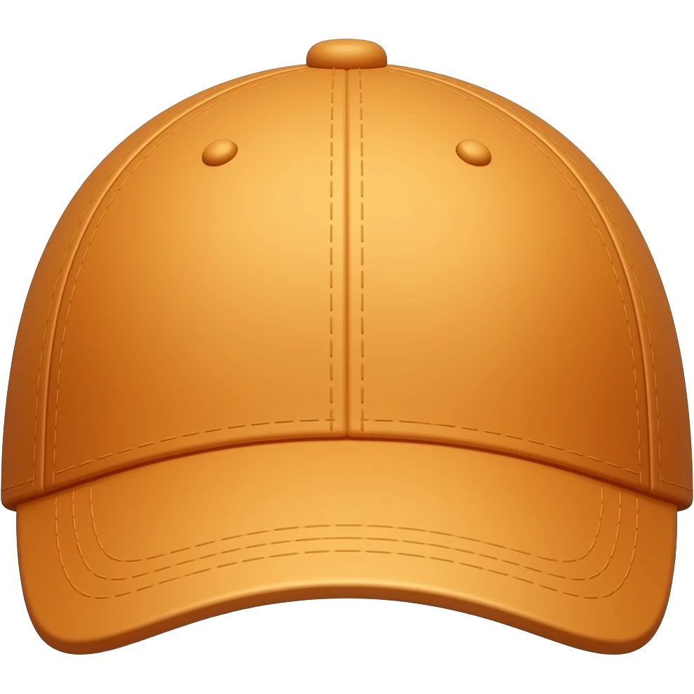 Orange colour cap emoji