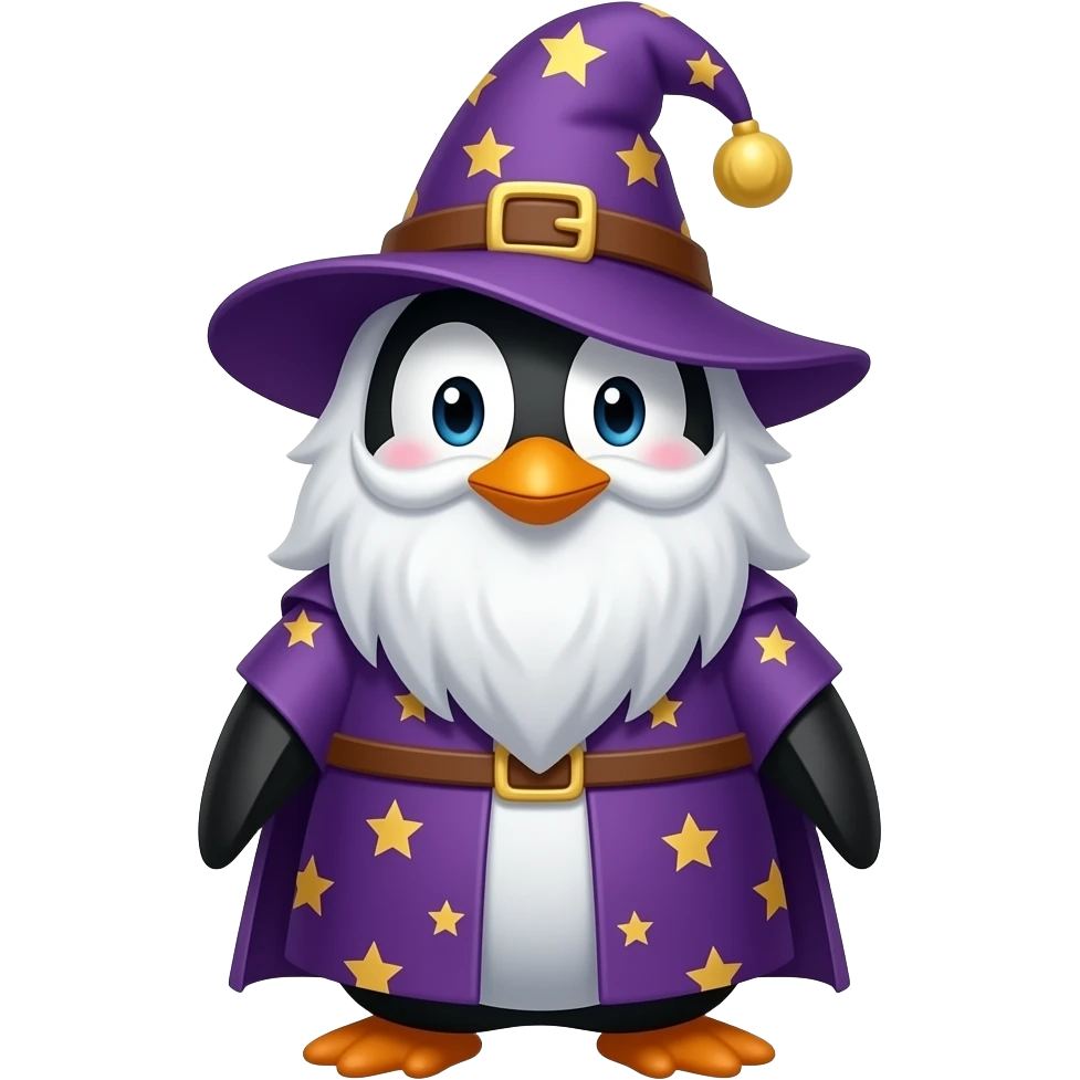 Penguin Wizard emoji