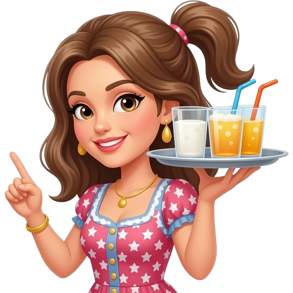 A woman tipping her hand by her shoulder as if she’s carrying a tray of drinks or flipping her hair.

This emoji is commonly used to express sassiness or sarcasm. emoji