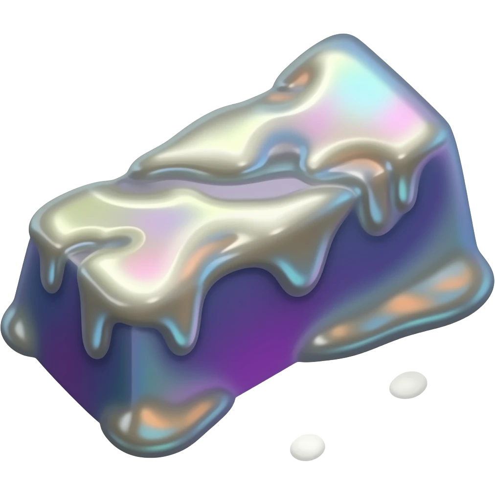 Simple colorful smelted magic bar emoji