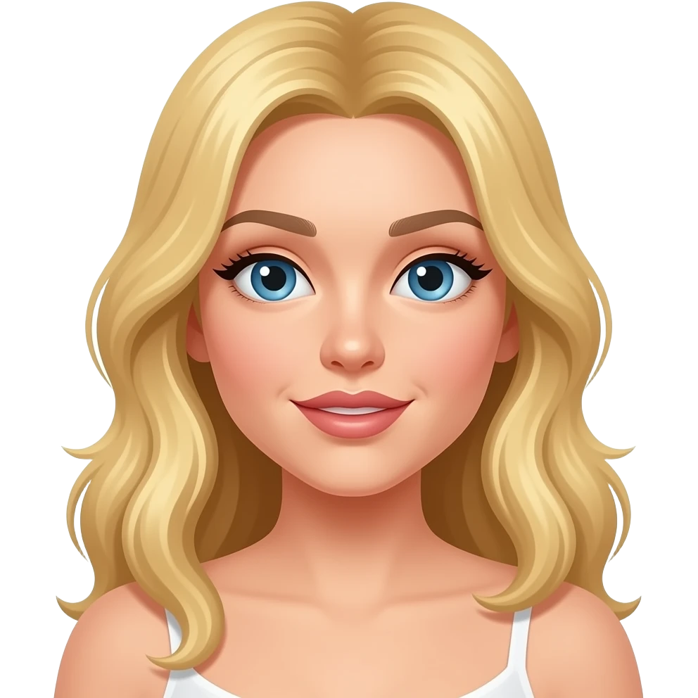 Sevisen sarışın kadin emoji