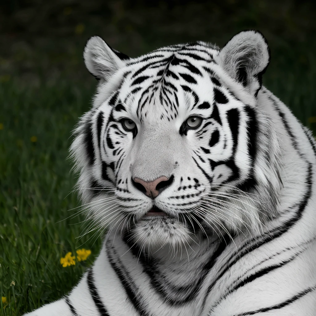 White tiger emoji