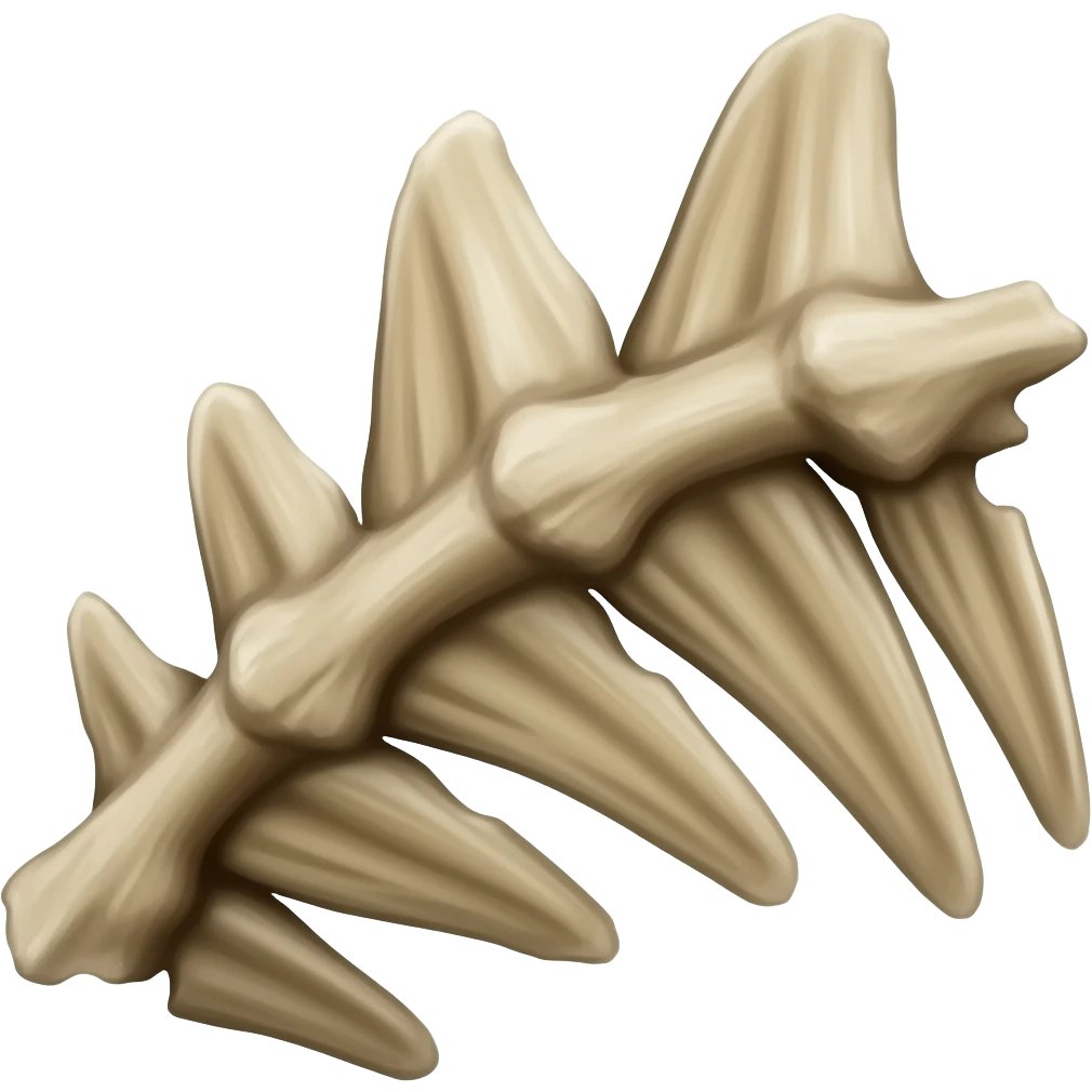 Hueso cola dinosaurio emoji