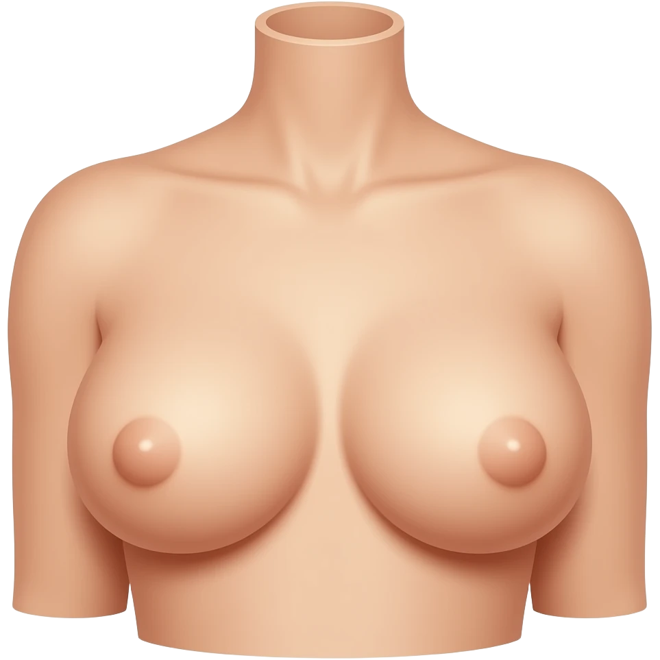 Seins nu avec tétons emoji