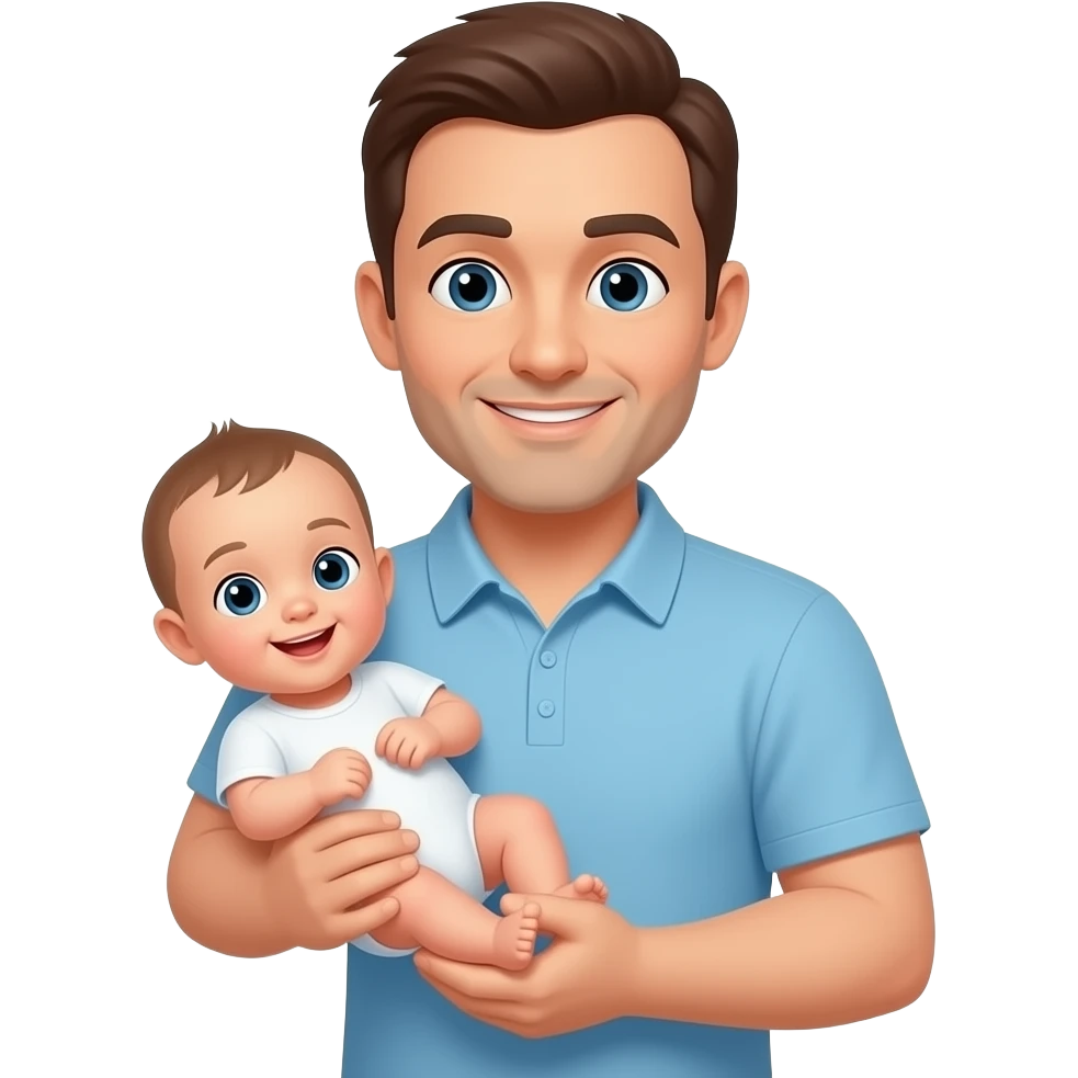 DAD HOLDING AN INFANT emoji