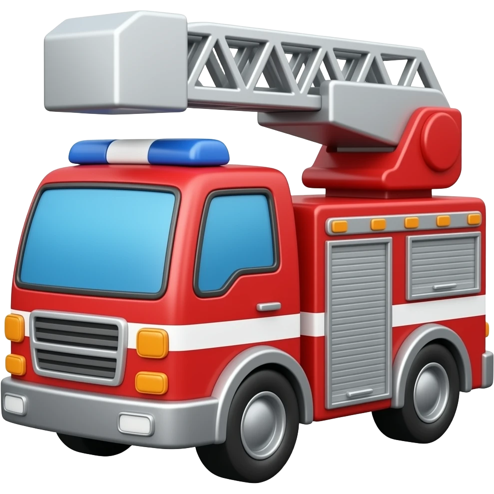toy fire truck emoji