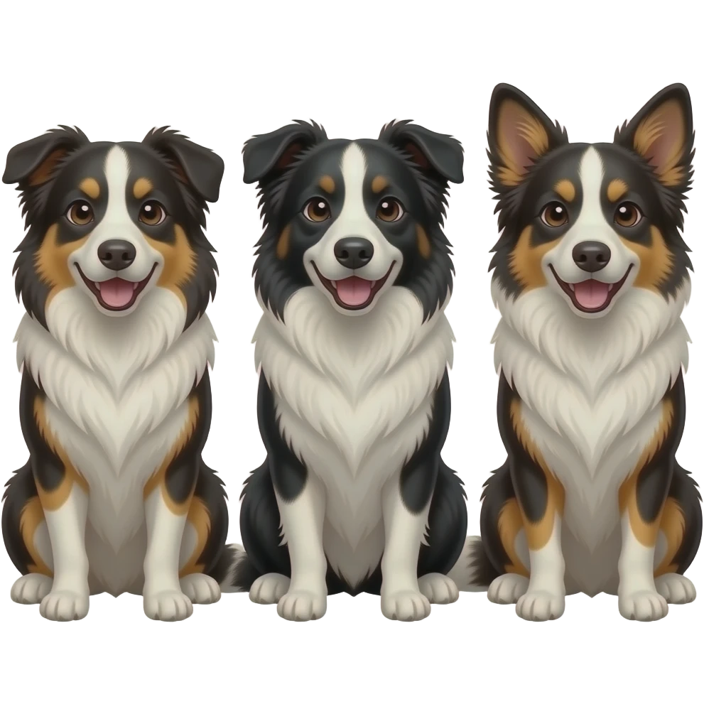 Border Collie Tails - 3 amazing friends in Australia Tom & Ben & Matisaqqe emoji