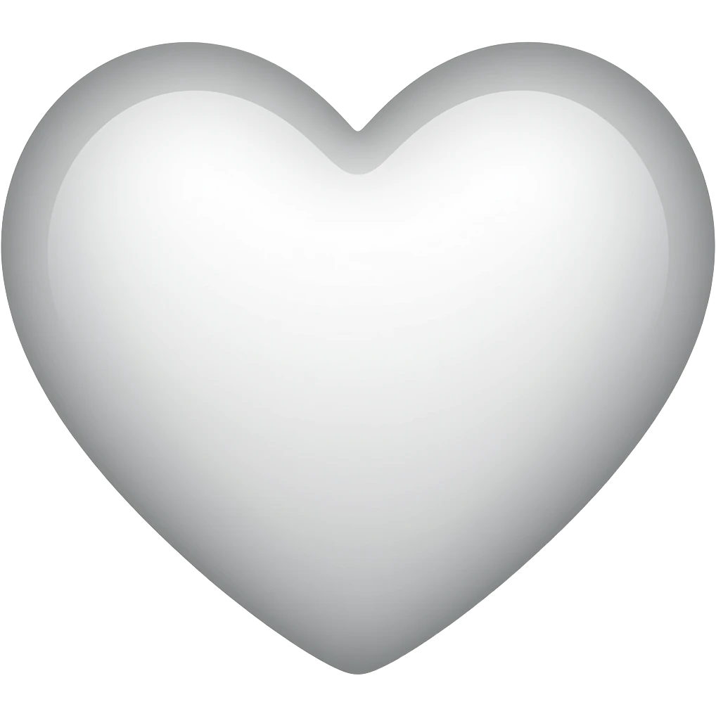corazón blanco emoji