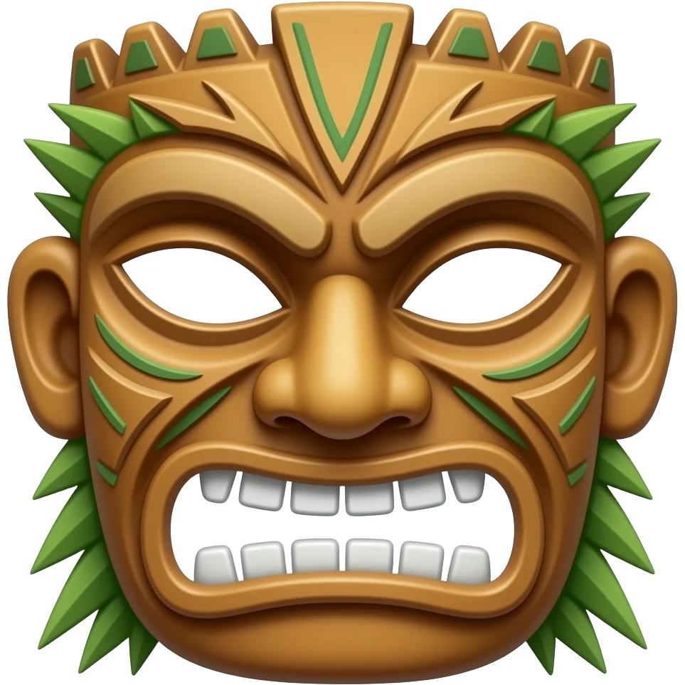 Emoji una máscara tippi de maui emoji