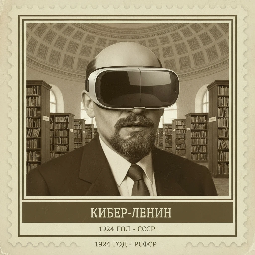 Убери волосы, лысина должна быть как у Ленина

Внизу подпиши: КИБЕР-ЛЕНИН emoji